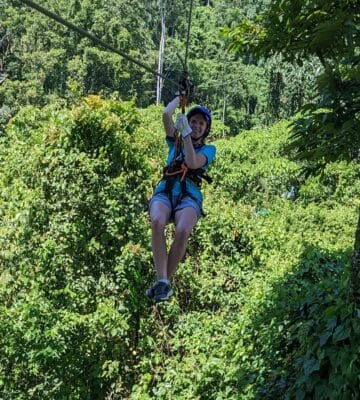 Ziplining in Costa Rica Pacuare River
